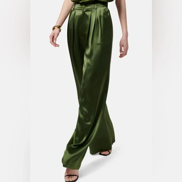 REVOLVE Cami Nyc Womens Davina Wide Leg Pant ROSEMARY SIZE 4 - Picture 2 of 8